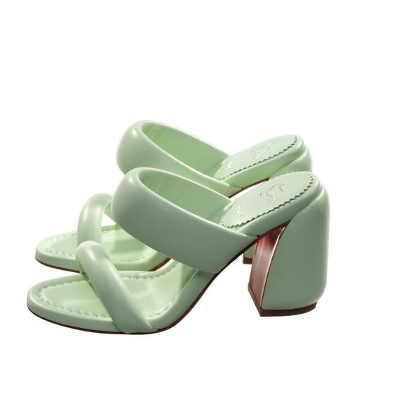 Christian Louboutin Inflama Sub 85 Studio Green Nappa Leather High Heels/EU38/US